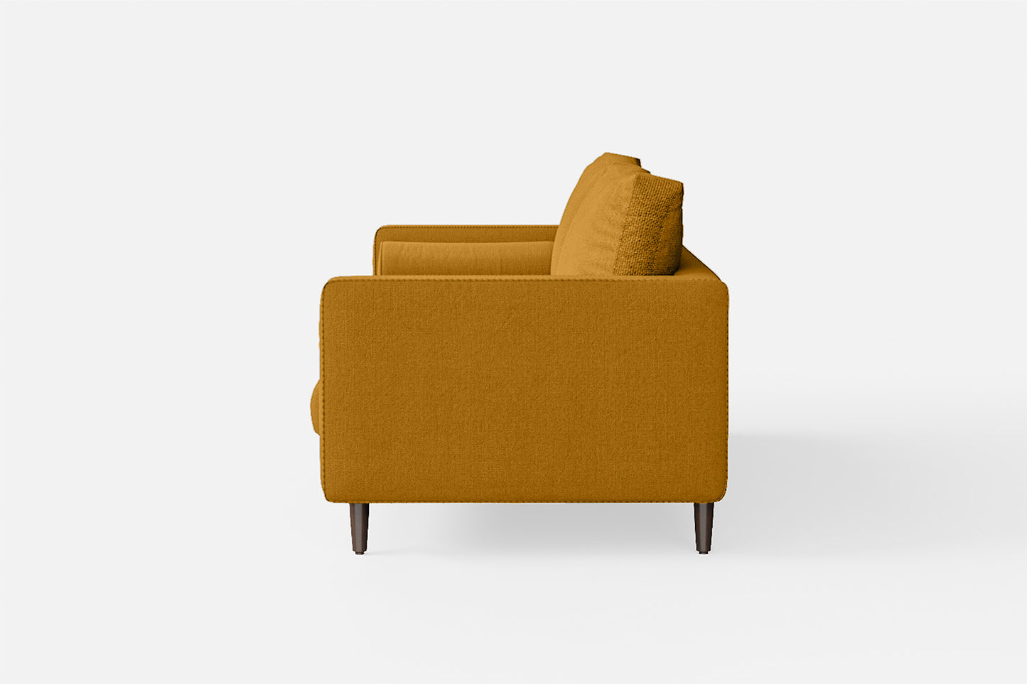 Gela 2 Seater Sofa Yellow Linen Fabric