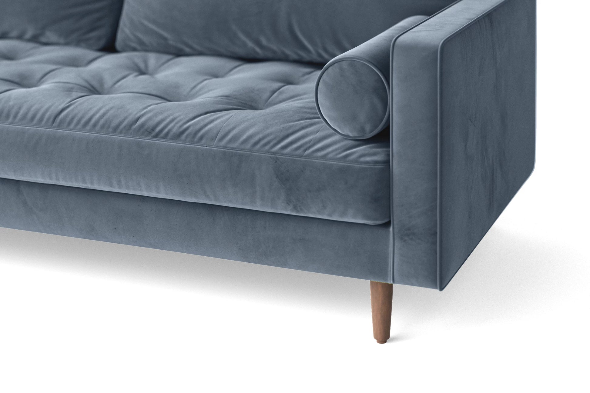 Gela 2 Seater Sofa Baby Blue Velvet