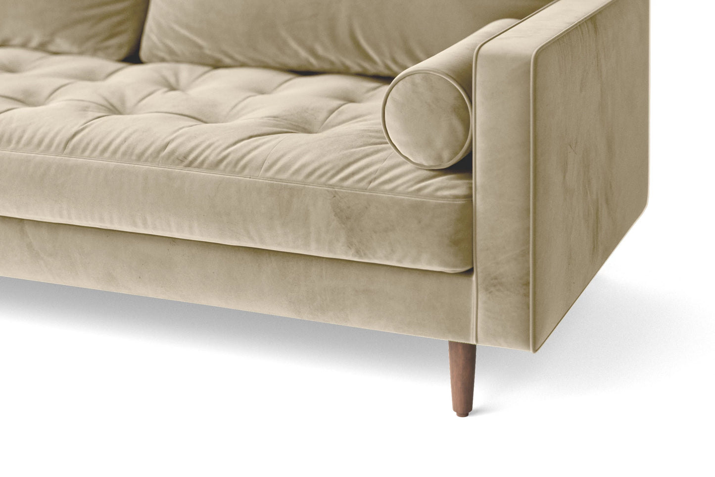 Gela 2 Seater Sofa Cream Velvet