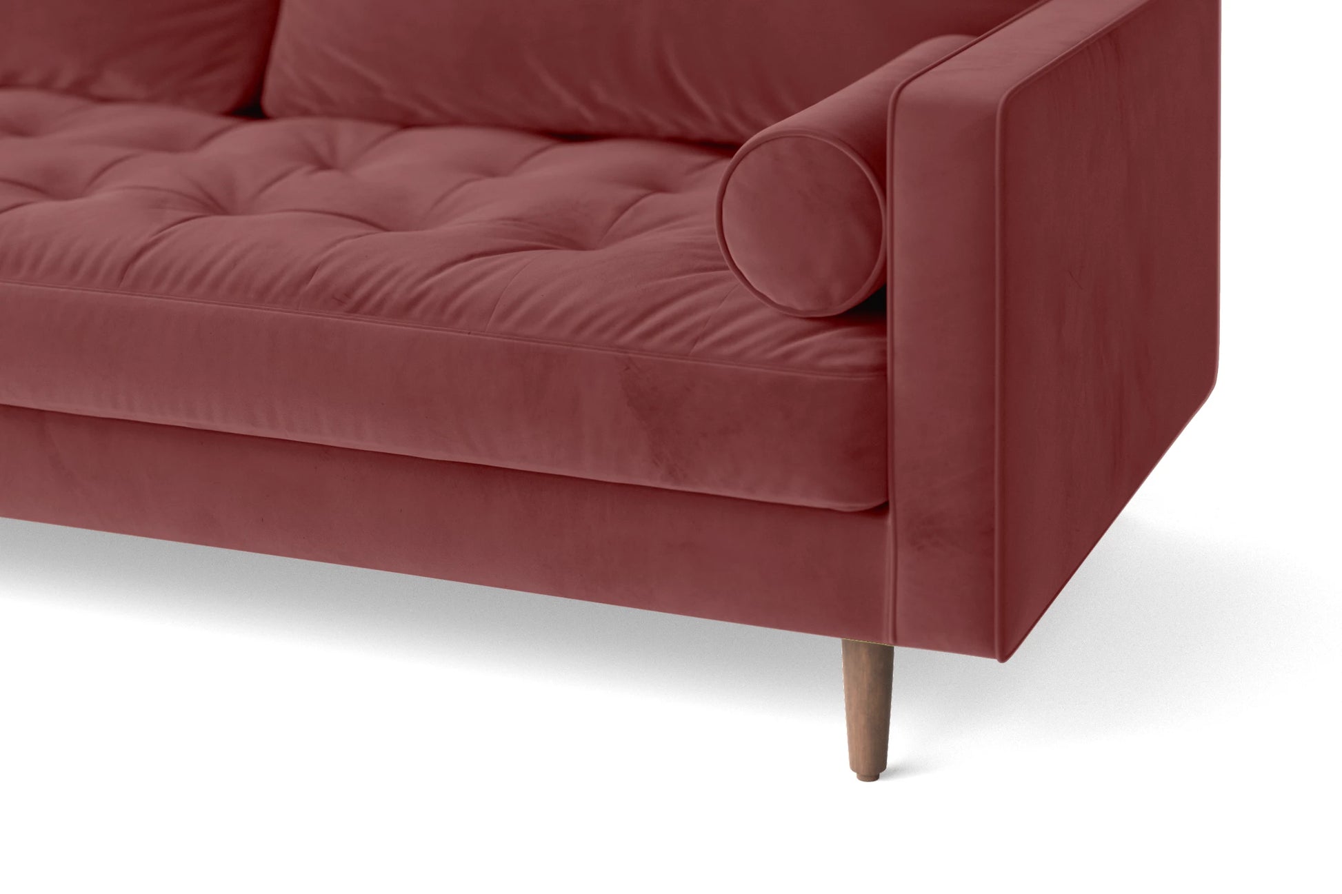 Gela 2 Seater Sofa Pink Velvet