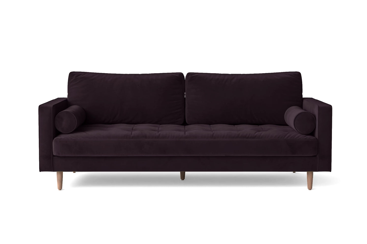 Gela 2 Seater Sofa Purple Velvet