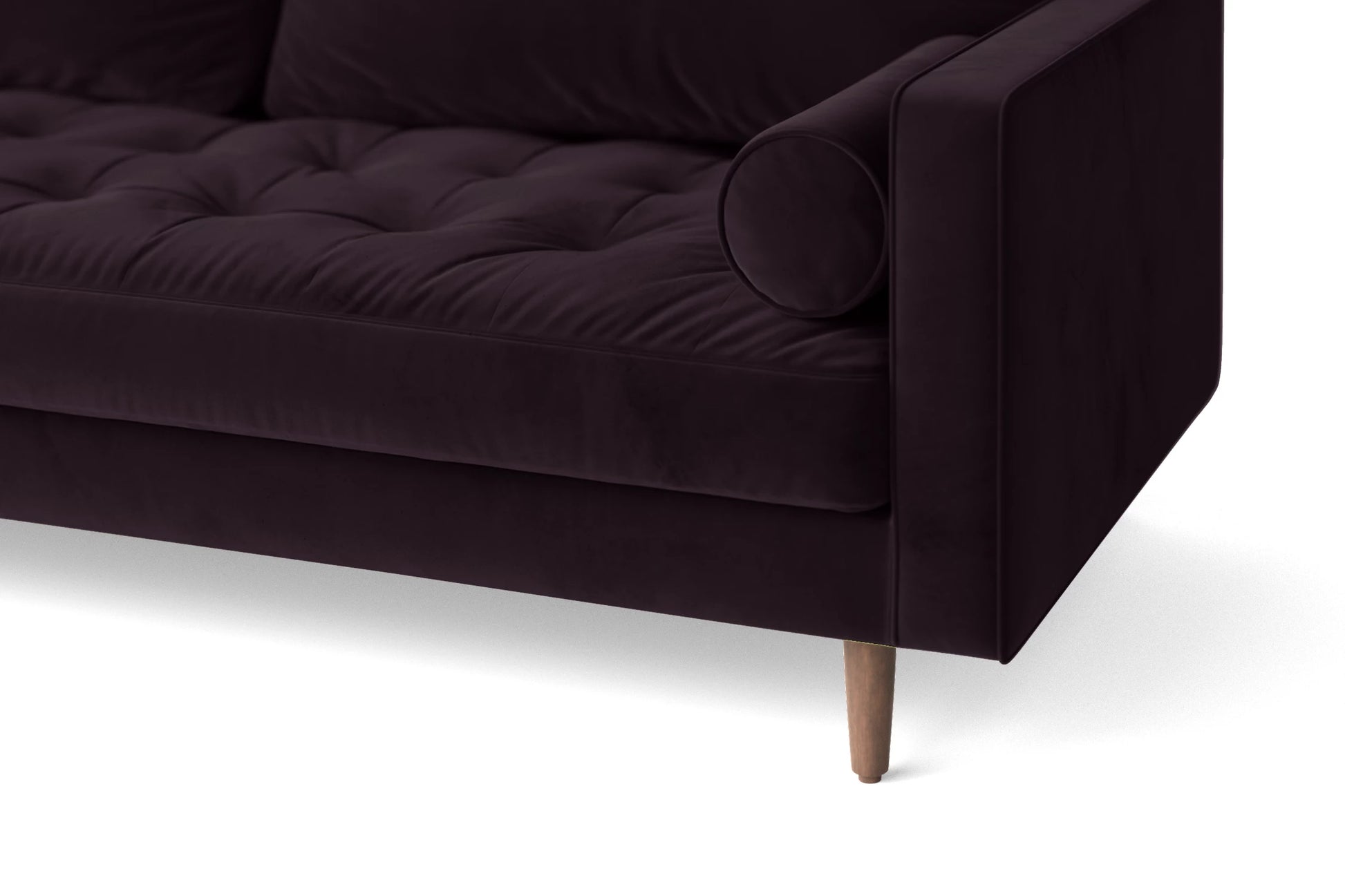 Gela 2 Seater Sofa Purple Velvet