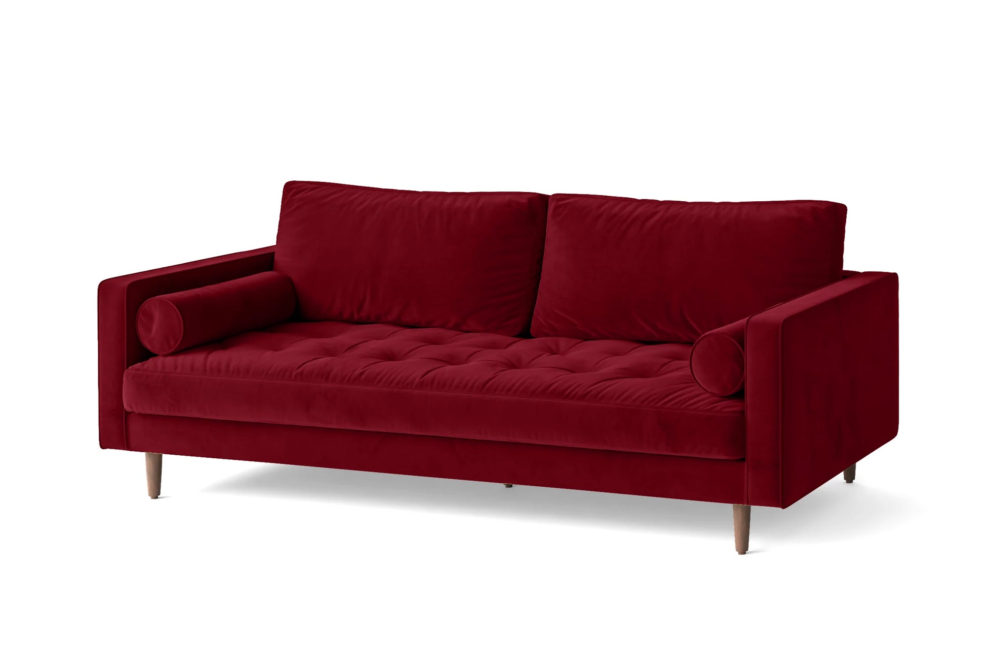 Gela 2 Seater Sofa Red Velvet