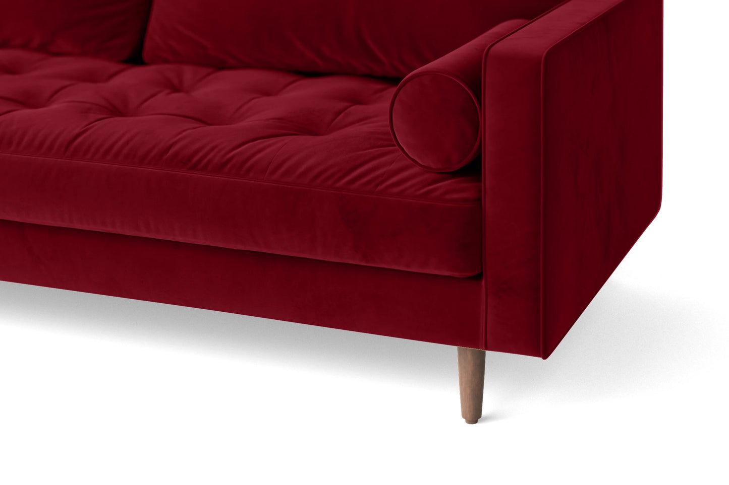 Gela 2 Seater Sofa Red Velvet