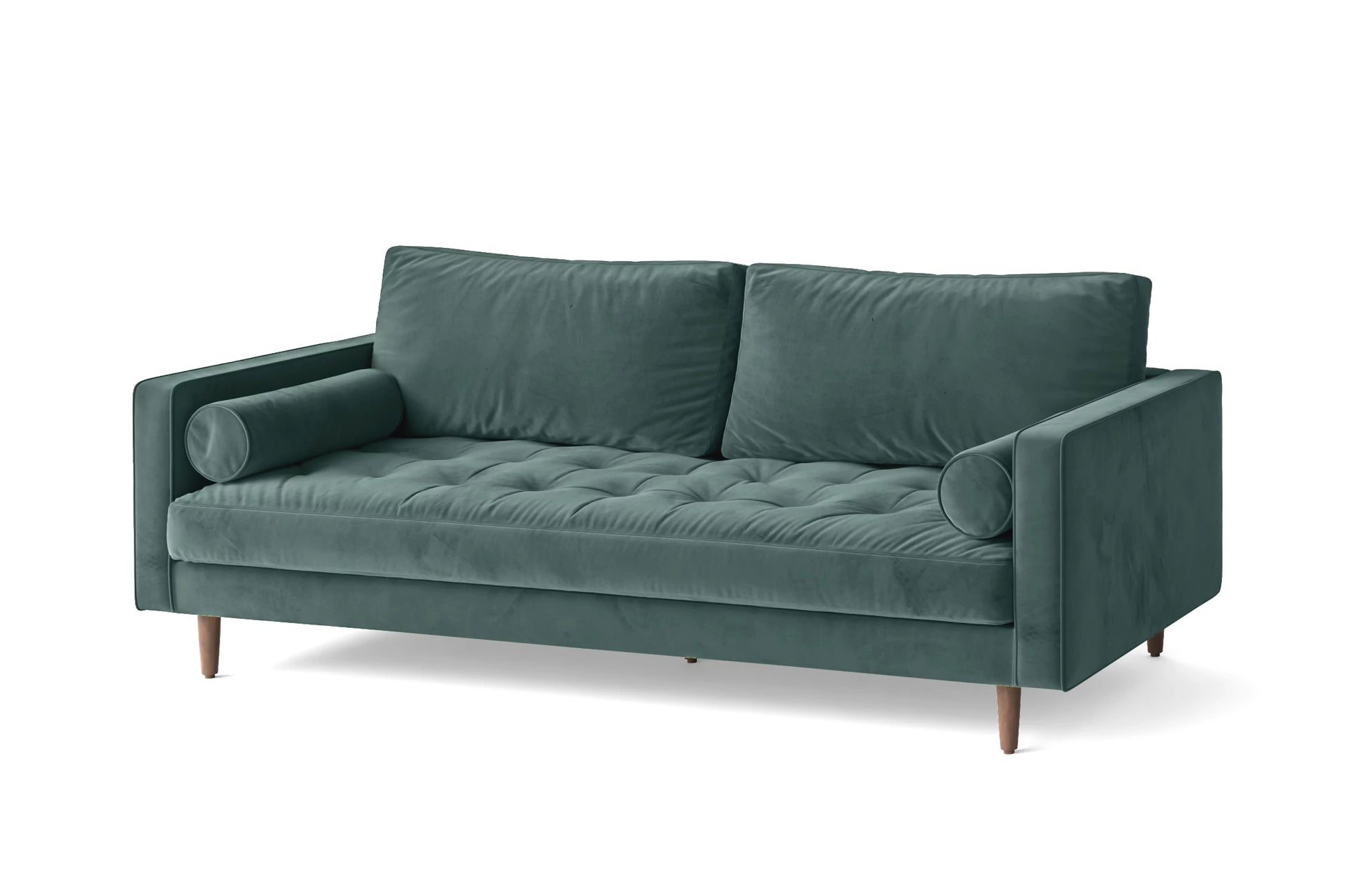 Gela 2 Seater Sofa Teal Velvet