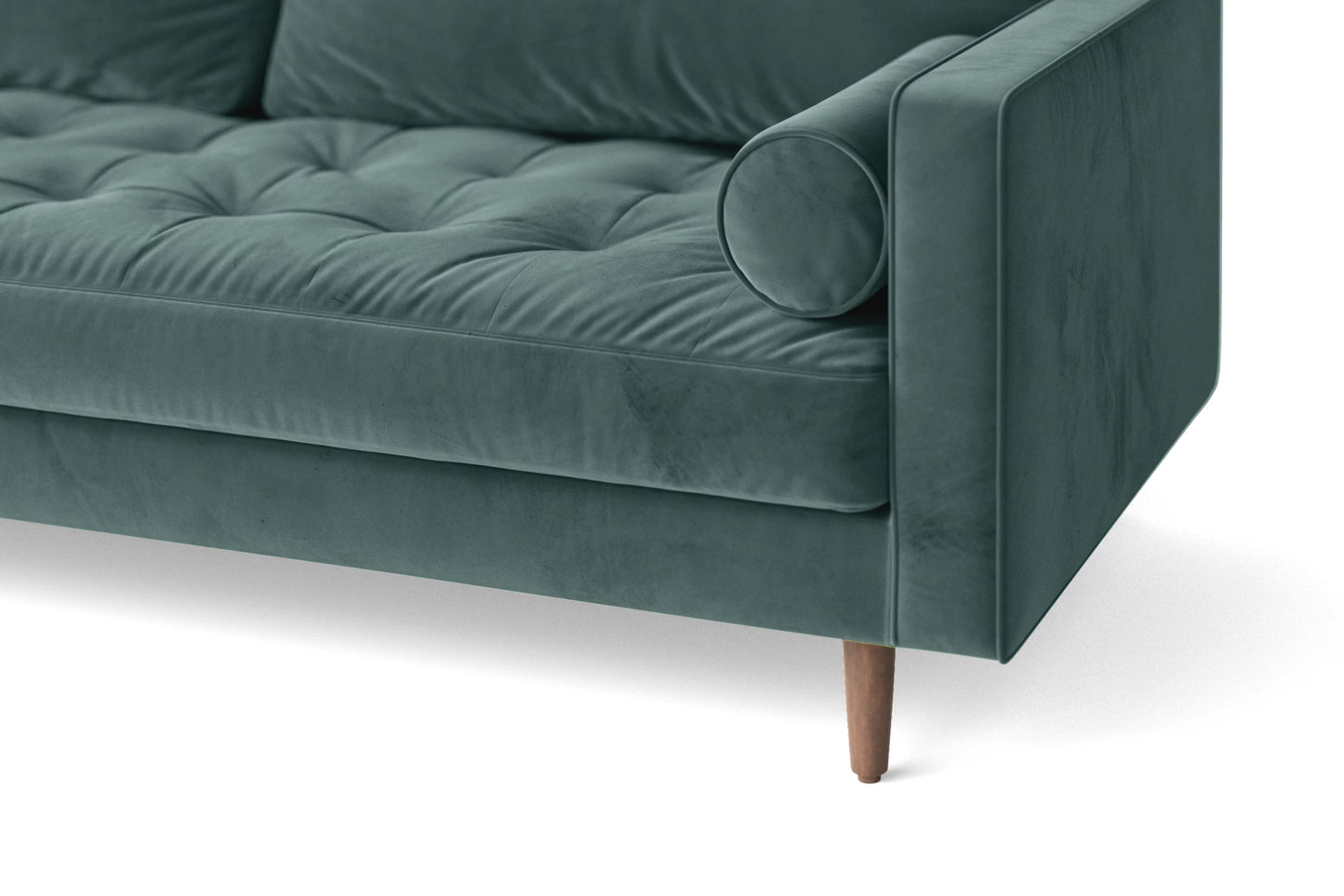 Gela 2 Seater Sofa Teal Velvet