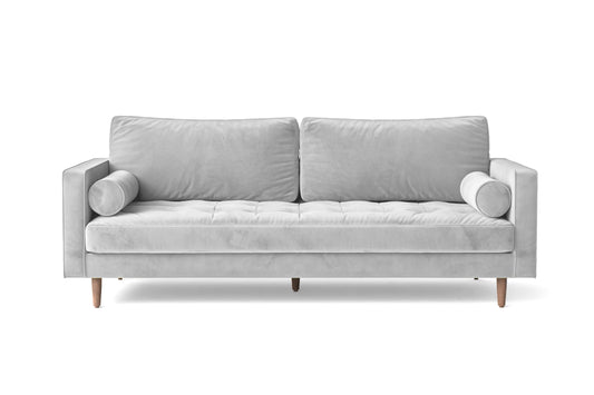 Gela 2 Seater Sofa White Velvet