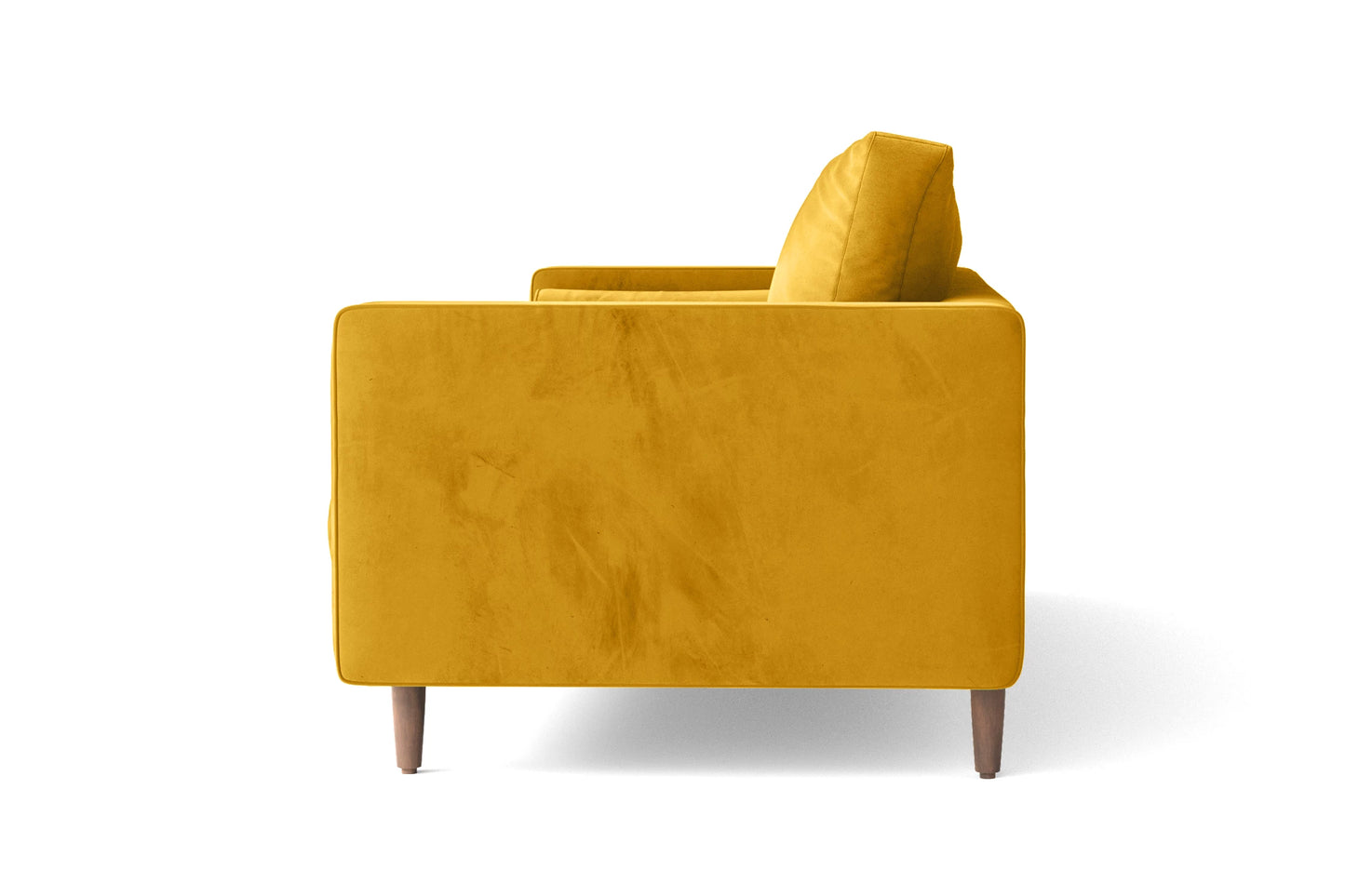 Gela 2 Seater Sofa Yellow Velvet