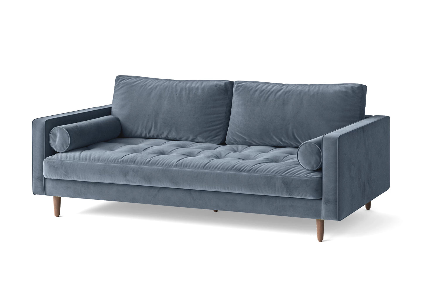 Gela 3 Seater Sofa Baby Blue Velvet