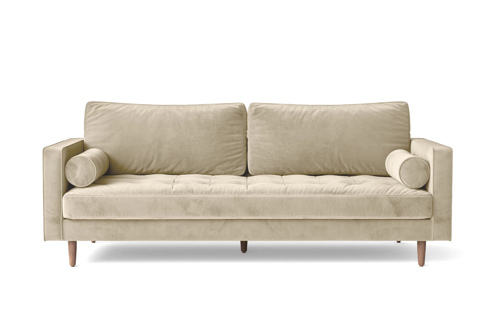 Gela 3 Seater Sofa Cream Velvet