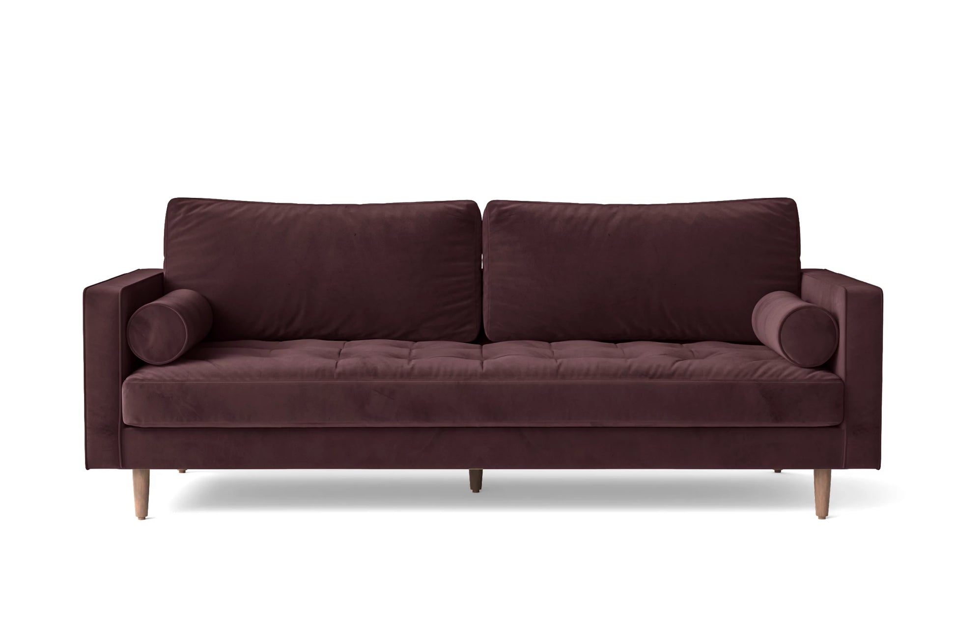 Gela 3 Seater Sofa Grape Velvet