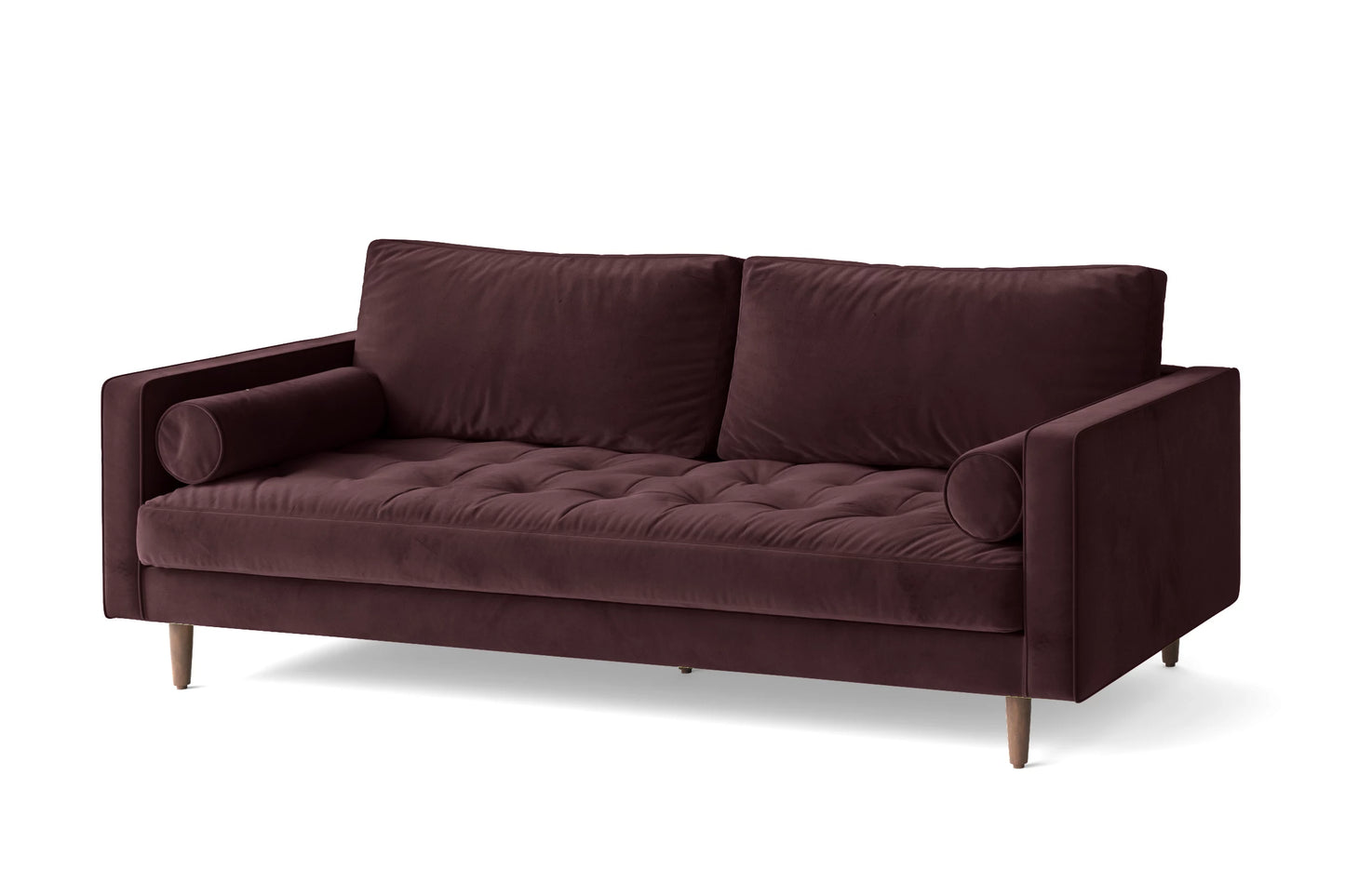 Gela 3 Seater Sofa Grape Velvet