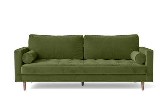 Gela 3 Seater Sofa Lime Velvet