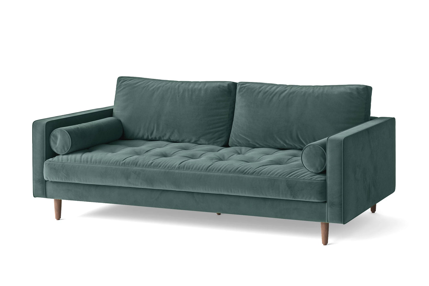 Gela 3 Seater Sofa Teal Velvet