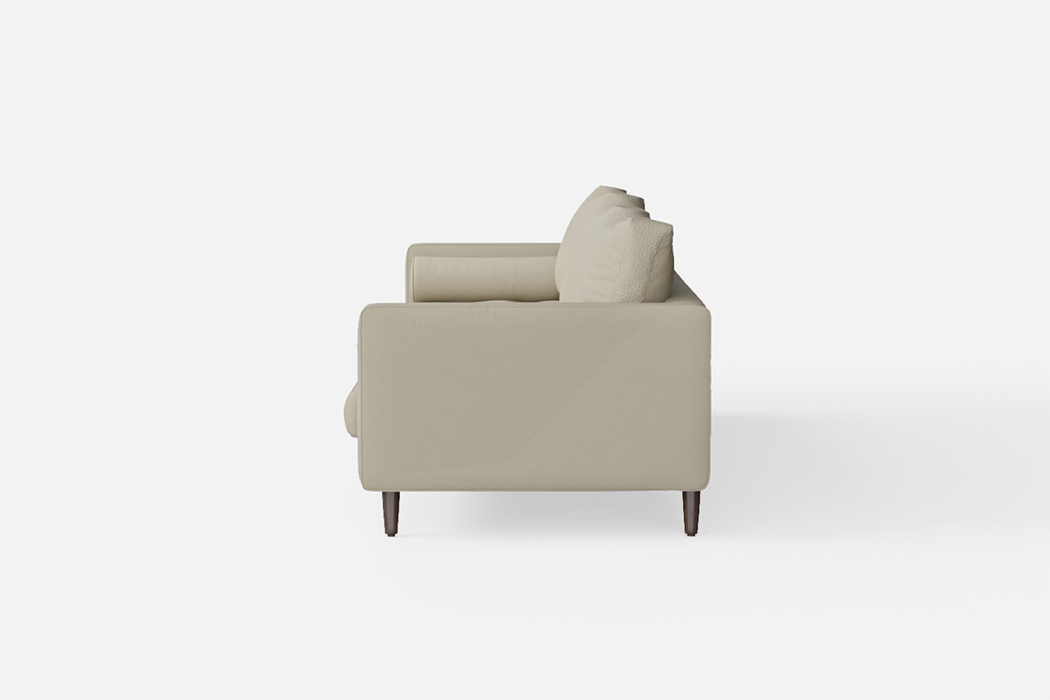 Gela 4 Seater Sofa Cream Leather