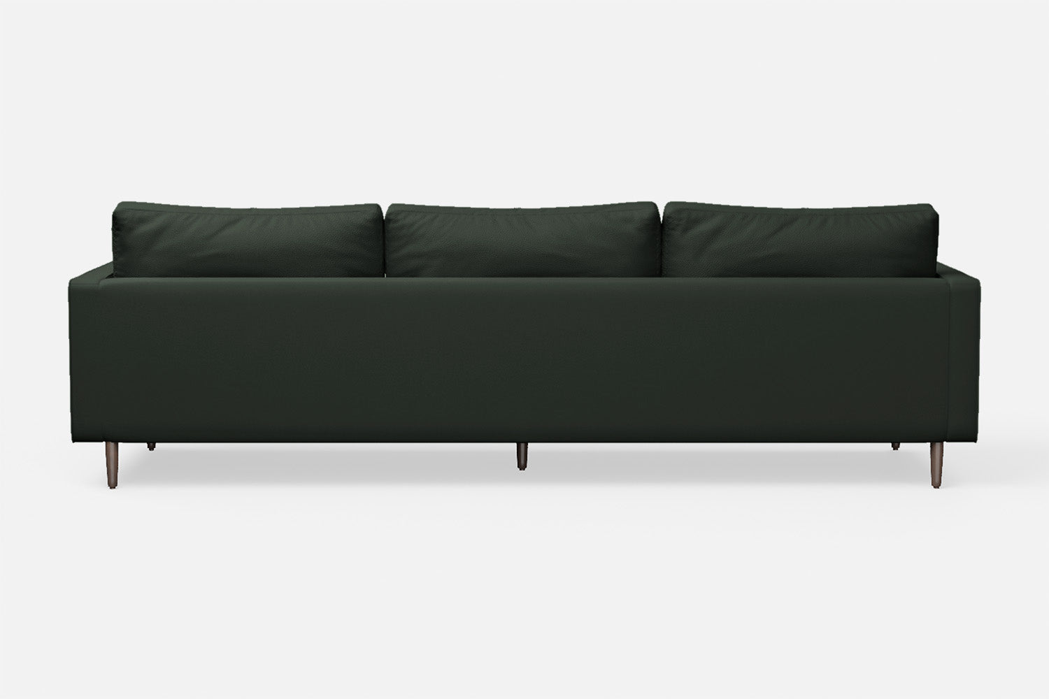 Gela 4 Seater Sofa Green Leather