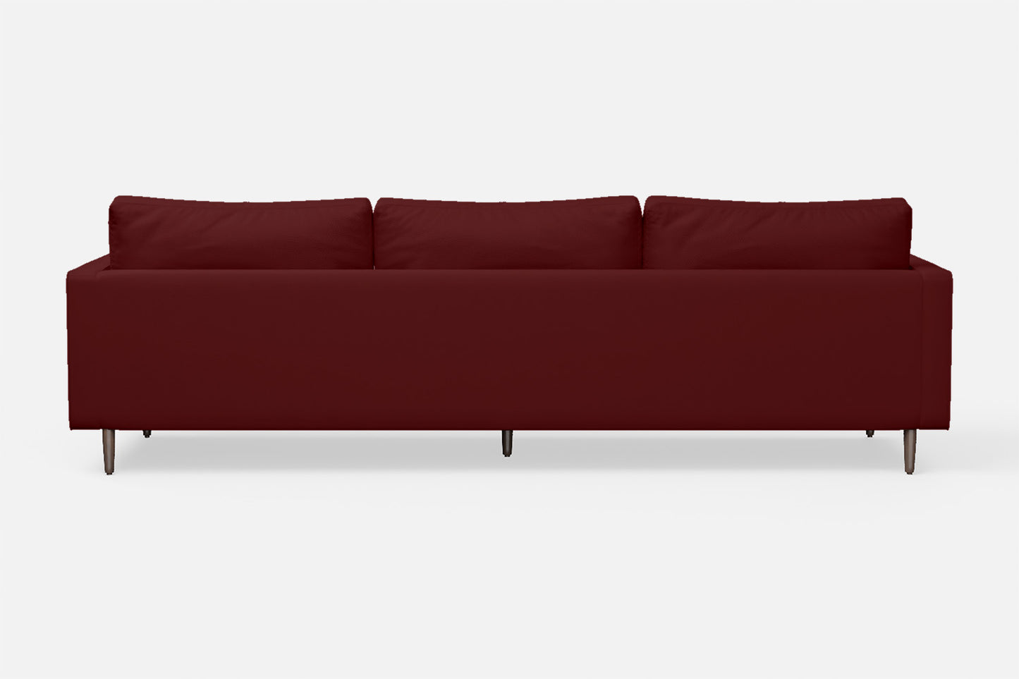 Gela 4 Seater Sofa Red Leather