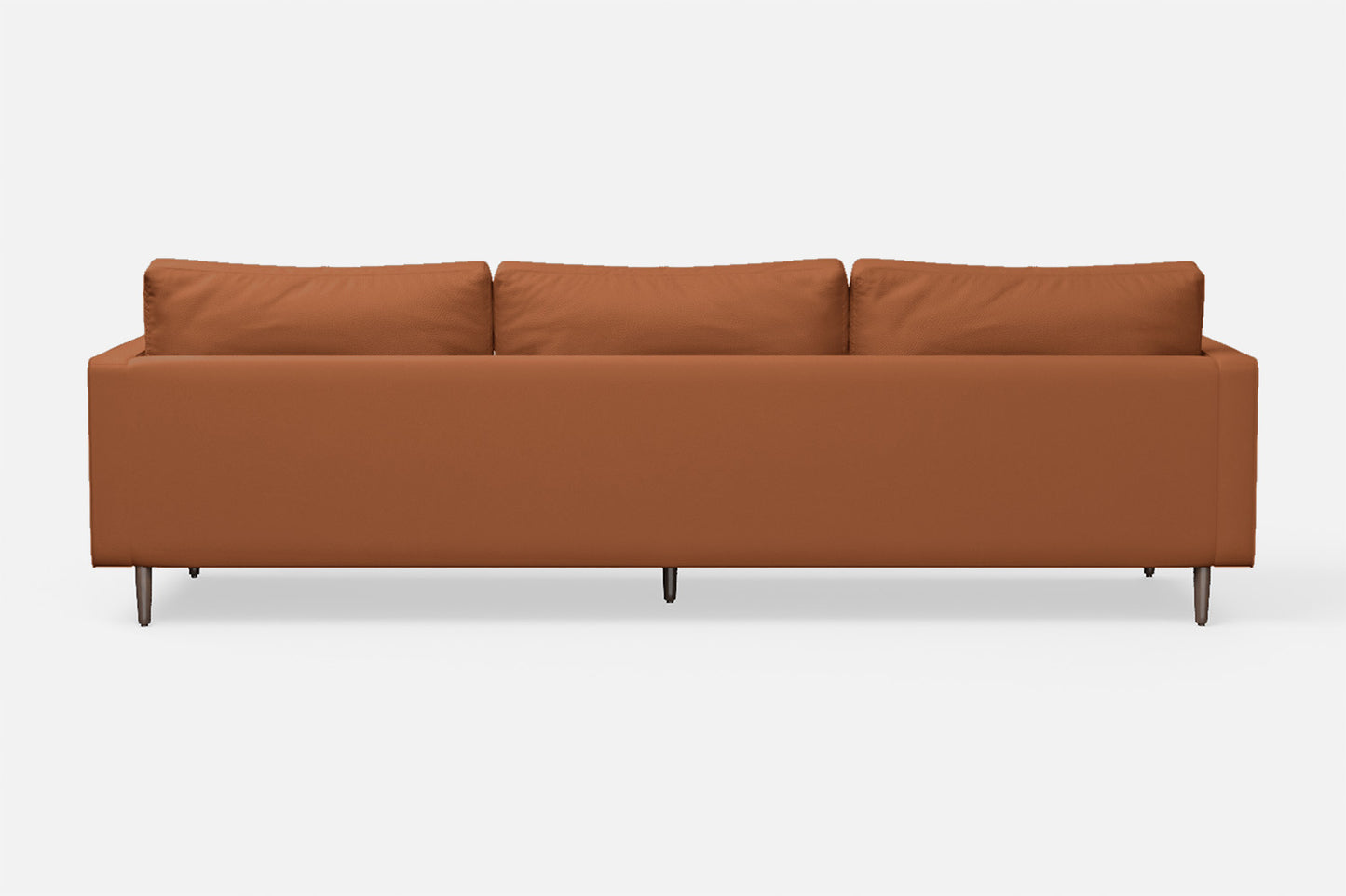 Gela 4 Seater Sofa Tan Brown Leather