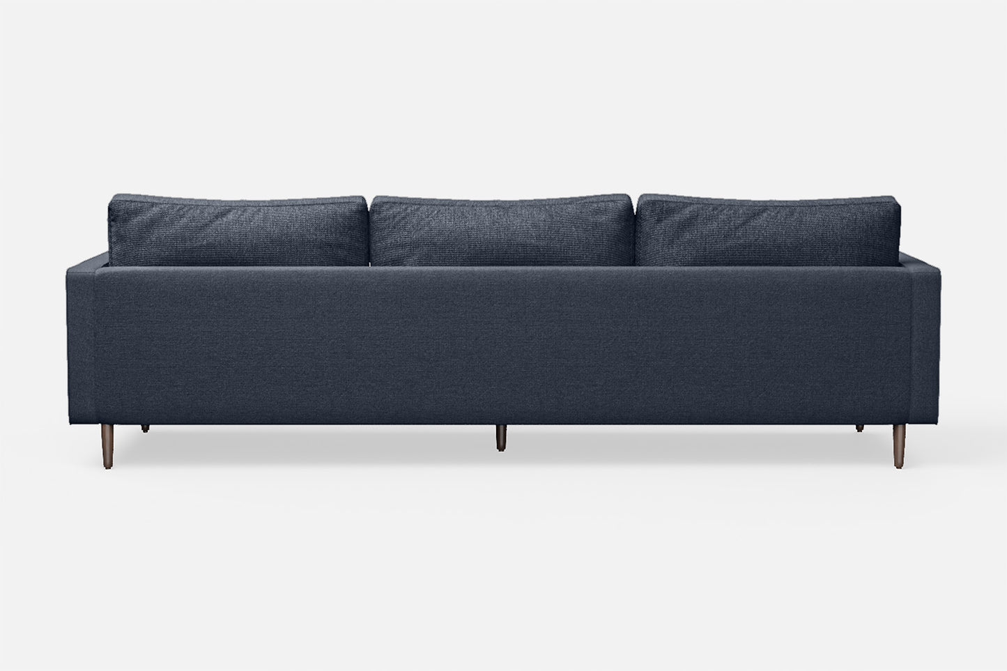 Gela 4 Seater Sofa Dark Blue Linen Fabric