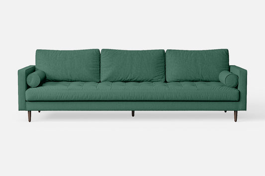 Gela 4 Seater Sofa Mint Green Linen Fabric