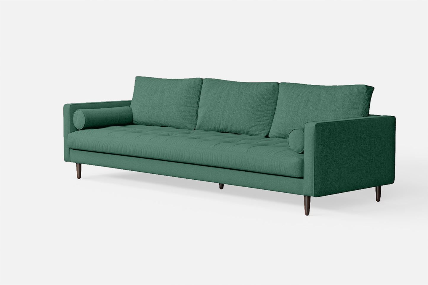 Gela 4 Seater Sofa Mint Green Linen Fabric