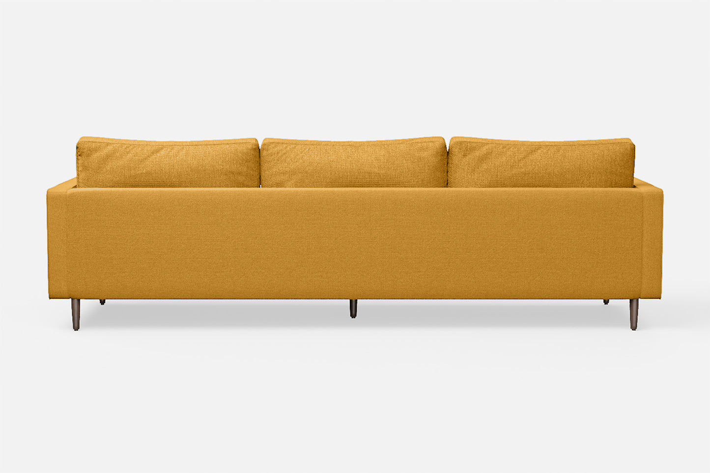 Gela 4 Seater Sofa Yellow Linen Fabric