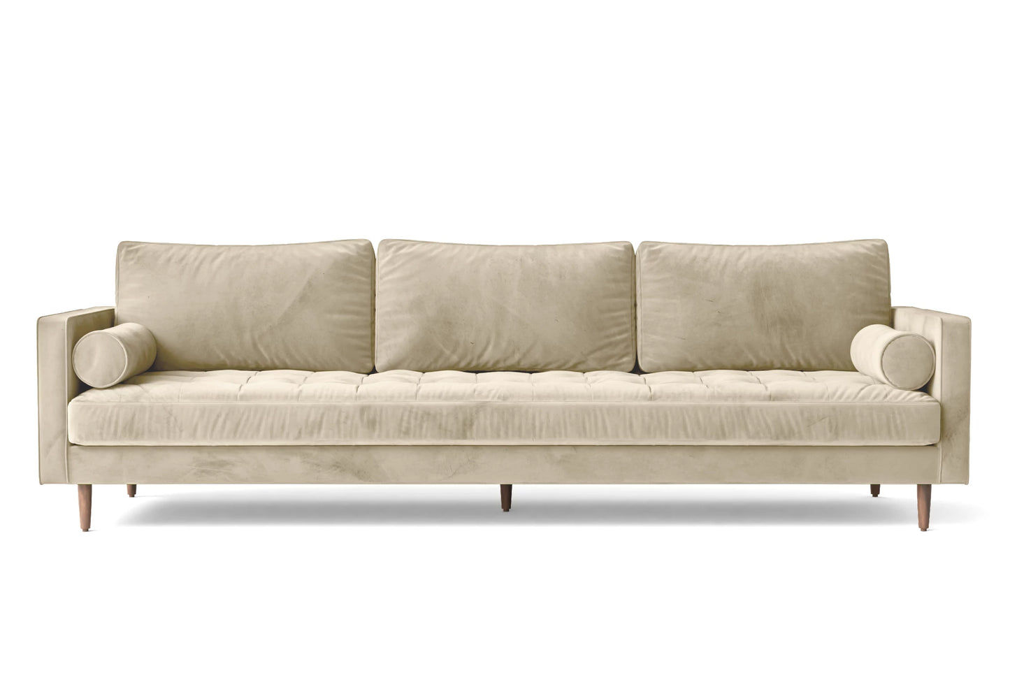 Gela 4 Seater Sofa Cream Velvet