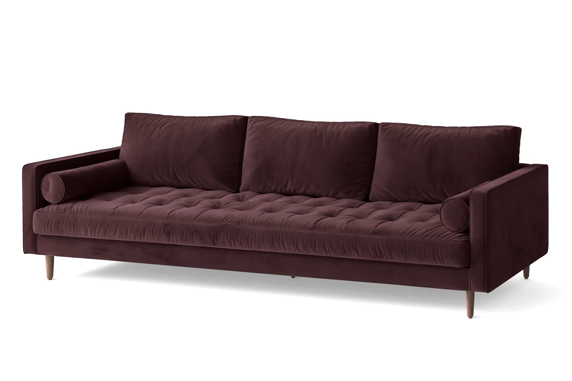 Gela 4 Seater Sofa Grape Velvet