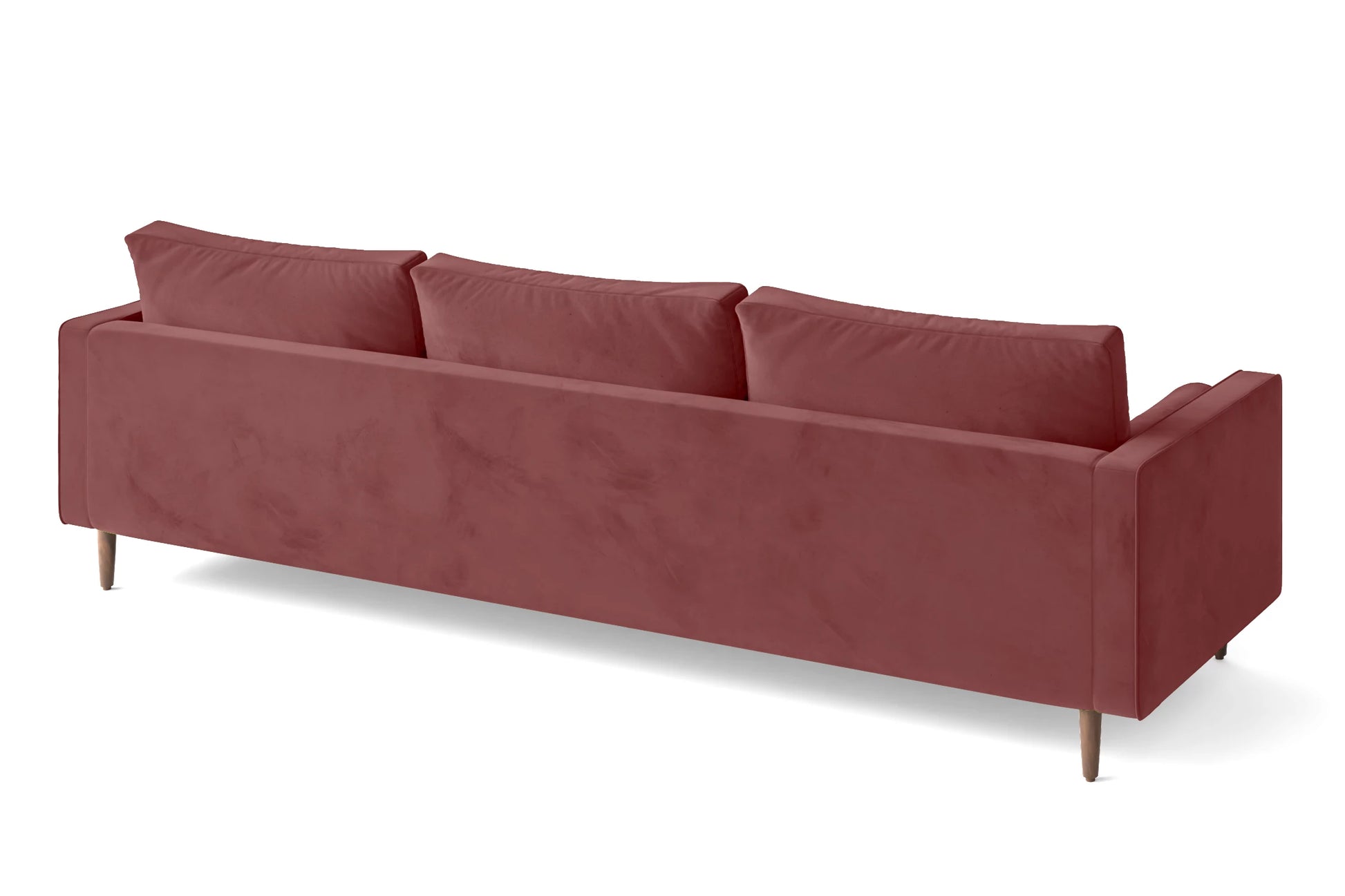 Gela 4 Seater Sofa Pink Velvet