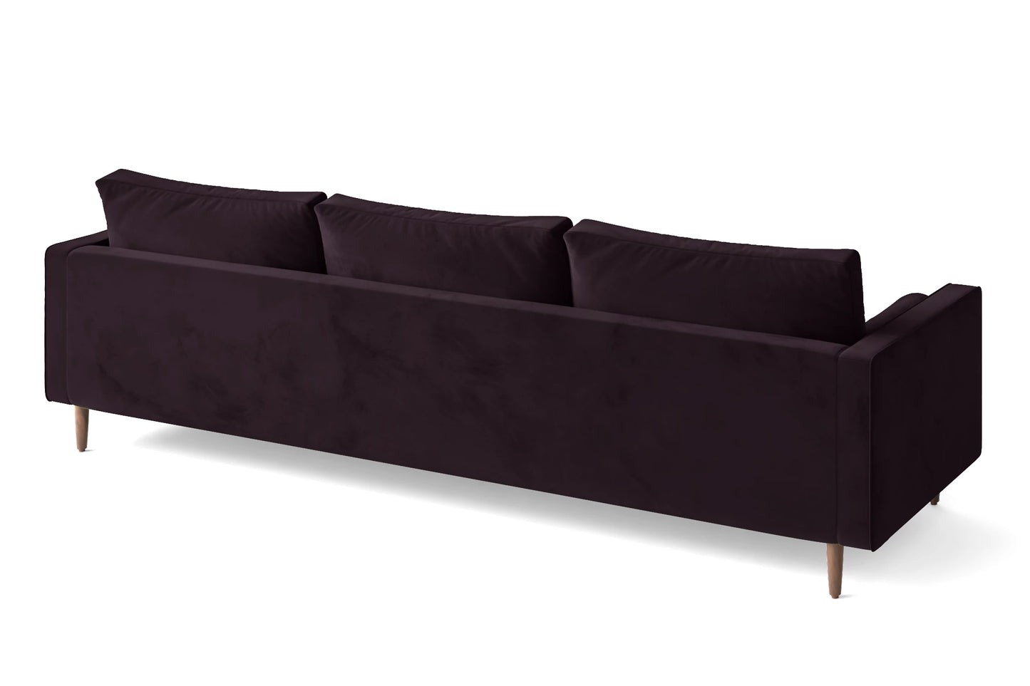 Gela 4 Seater Sofa Purple Velvet