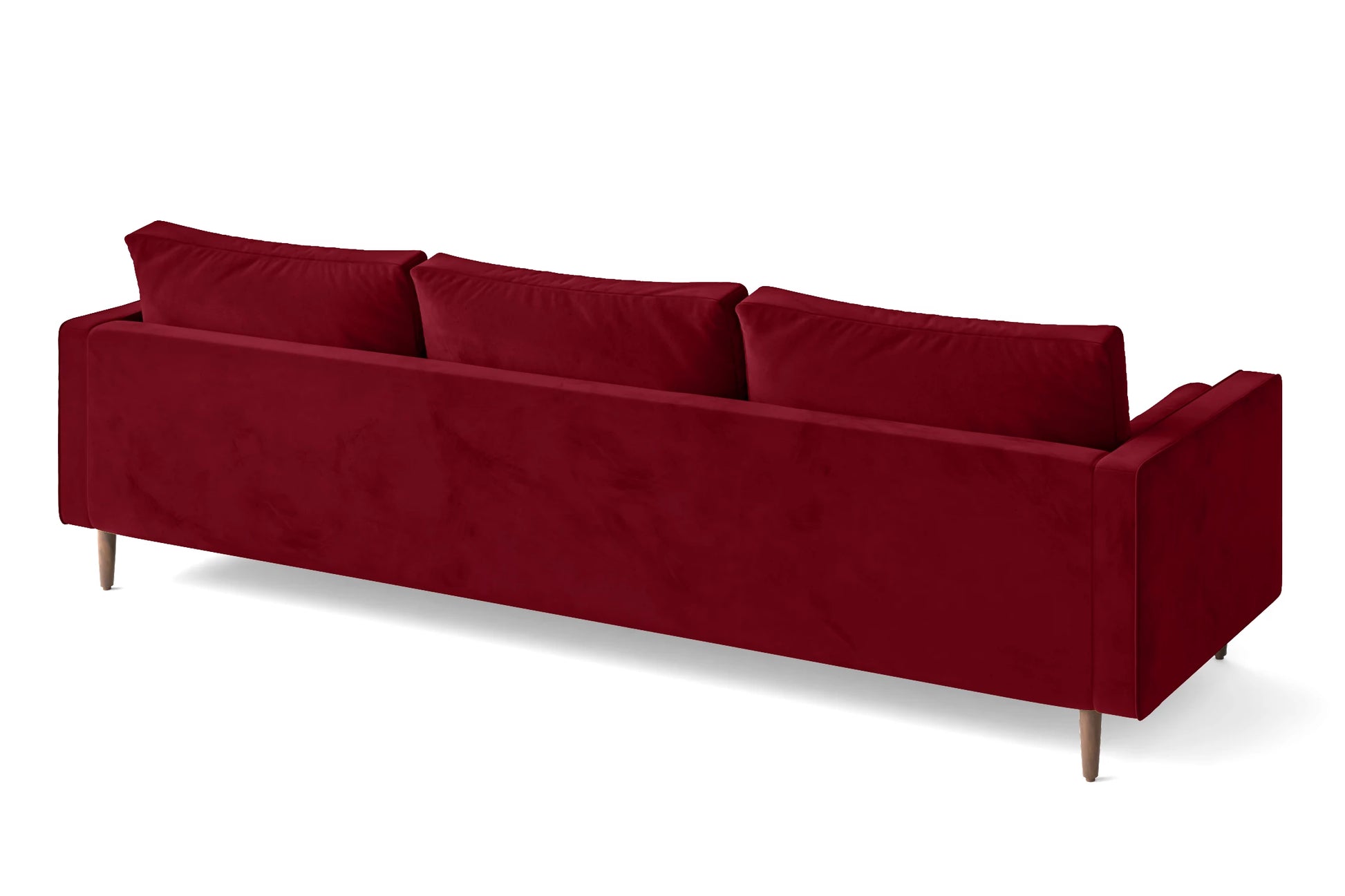 Gela 4 Seater Sofa Red Velvet