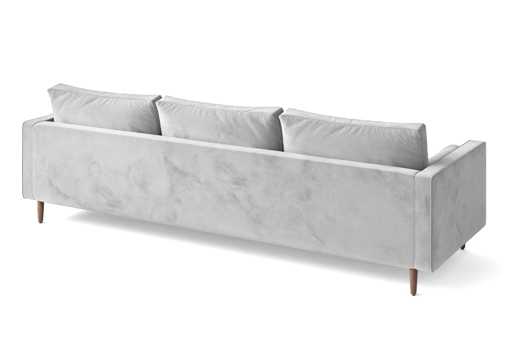 Gela 4 Seater Sofa White Velvet