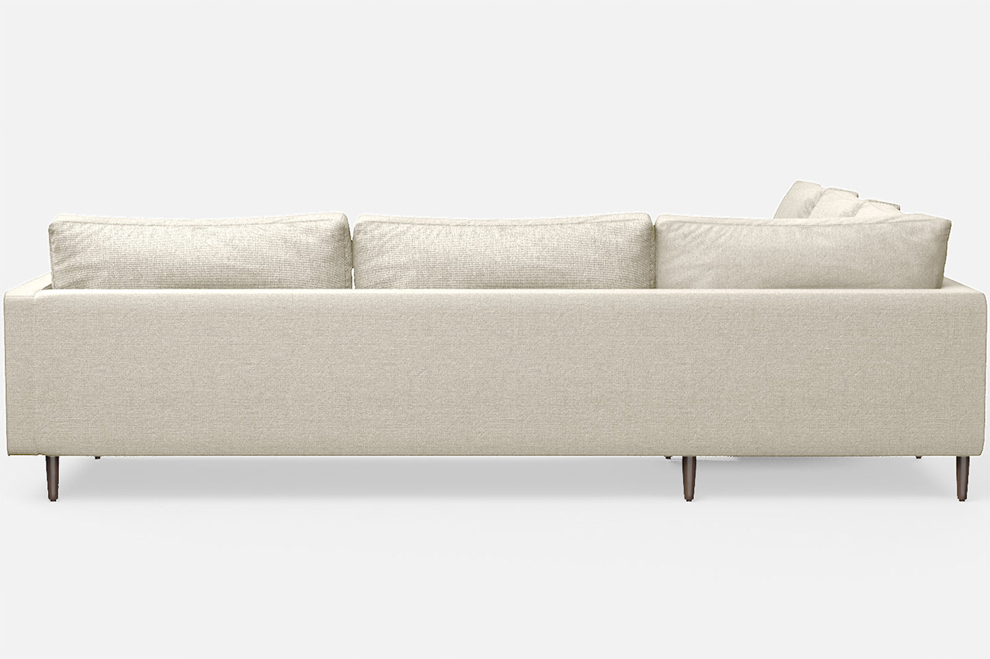 Gela 5 Seater Corner Sofa Cream Linen Fabric