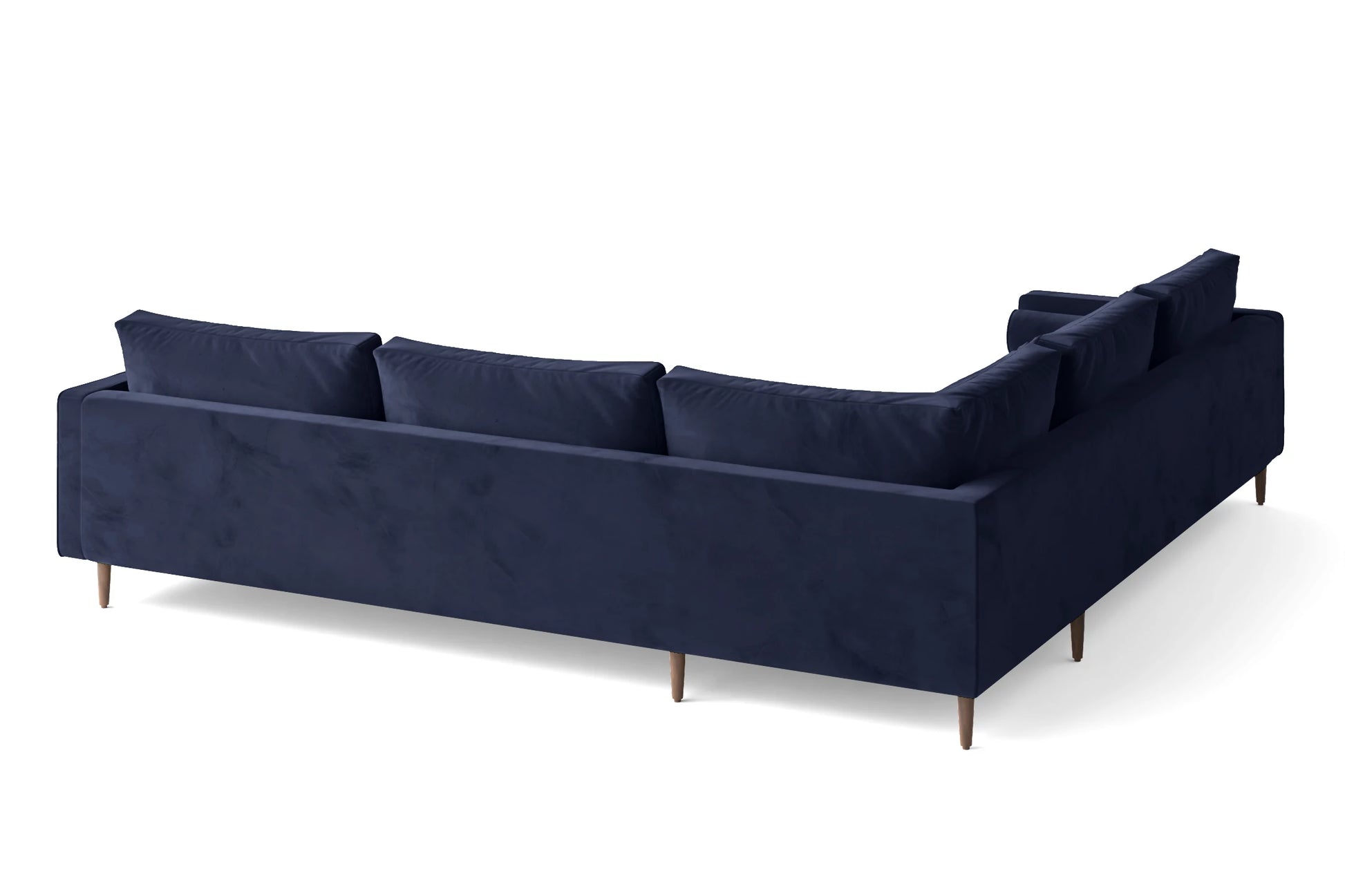 Gela 5 Seater Corner Sofa Dark Blue Velvet