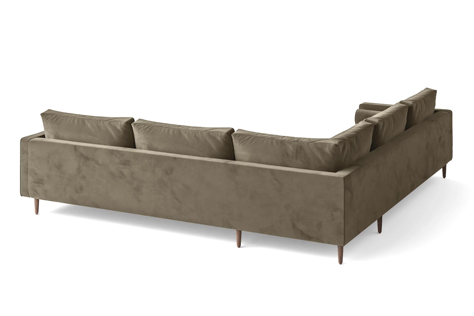 Gela 5 Seater Corner Sofa Sand Velvet