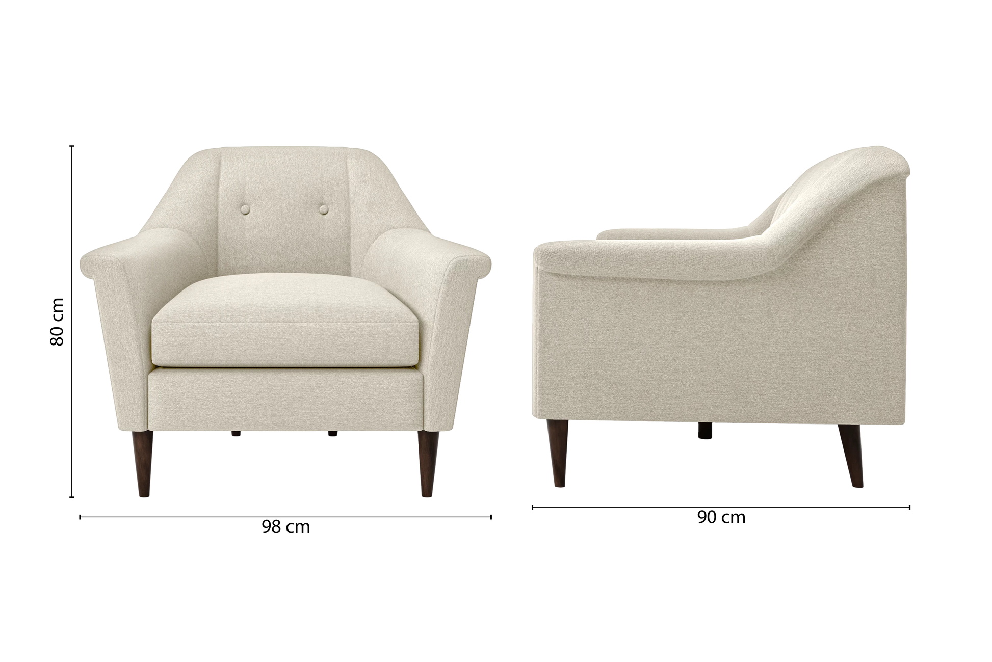 Giovanni Armchair Cream Linen Fabric