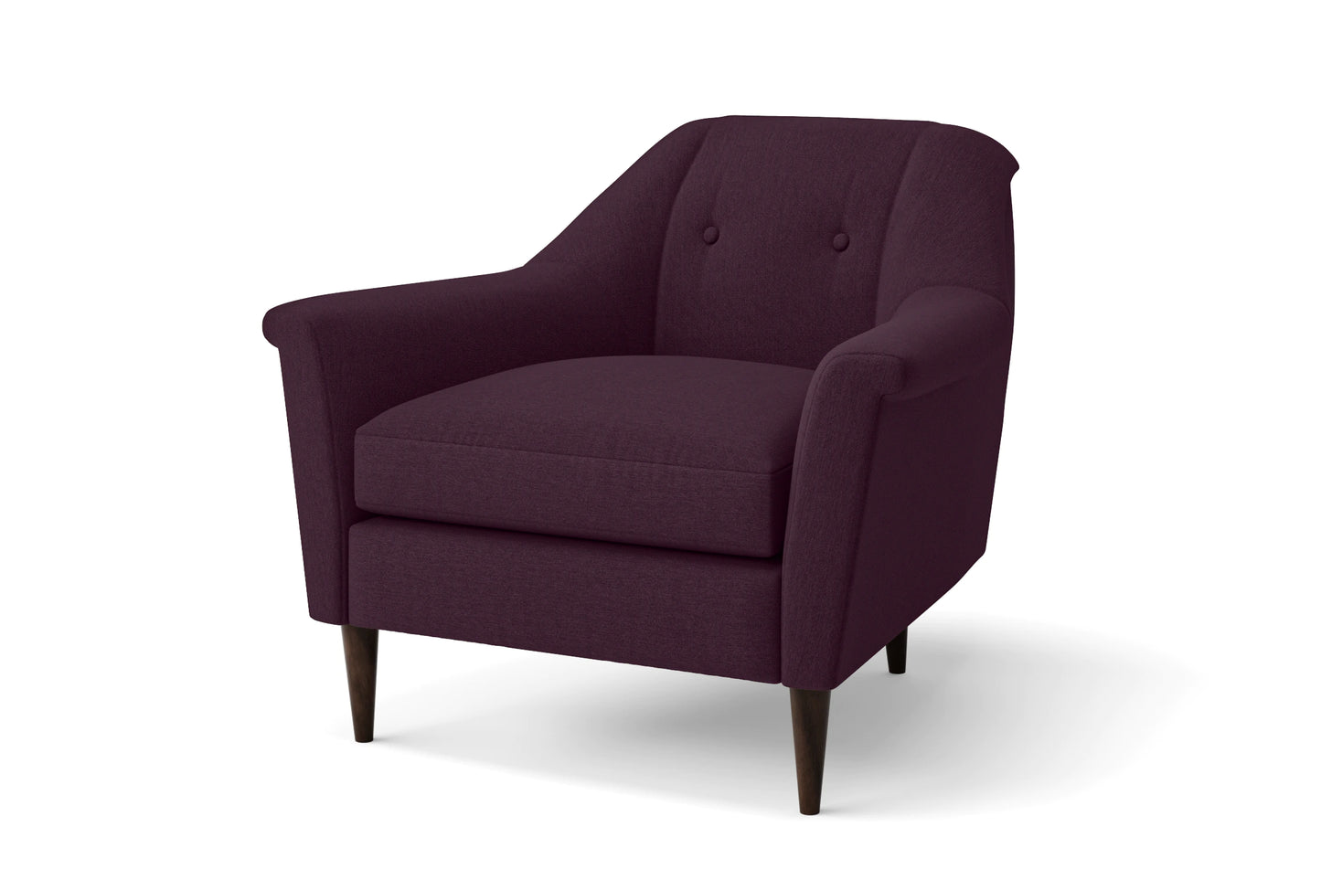 Giovanni Armchair Purple Linen Fabric