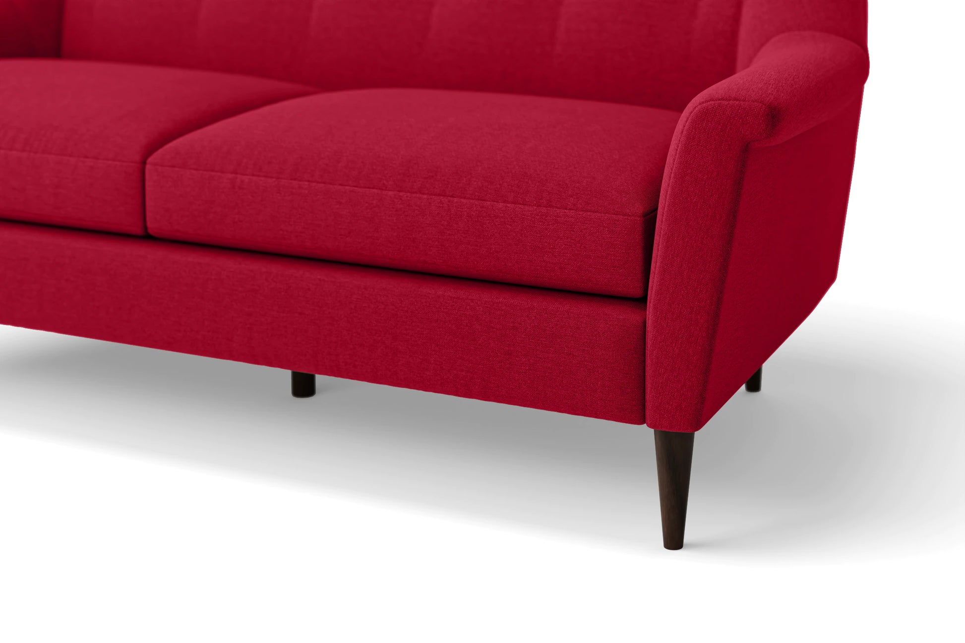 Giovanni Armchair Red Linen Fabric