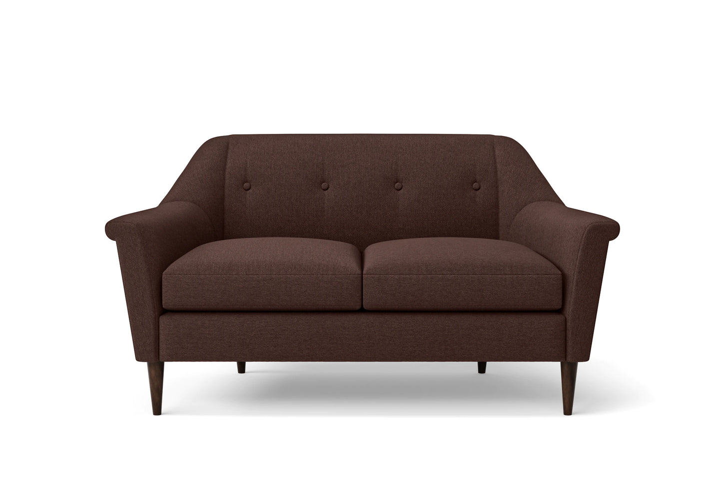 Giovanni 2 Seater Sofa Coffee Brown Linen Fabric