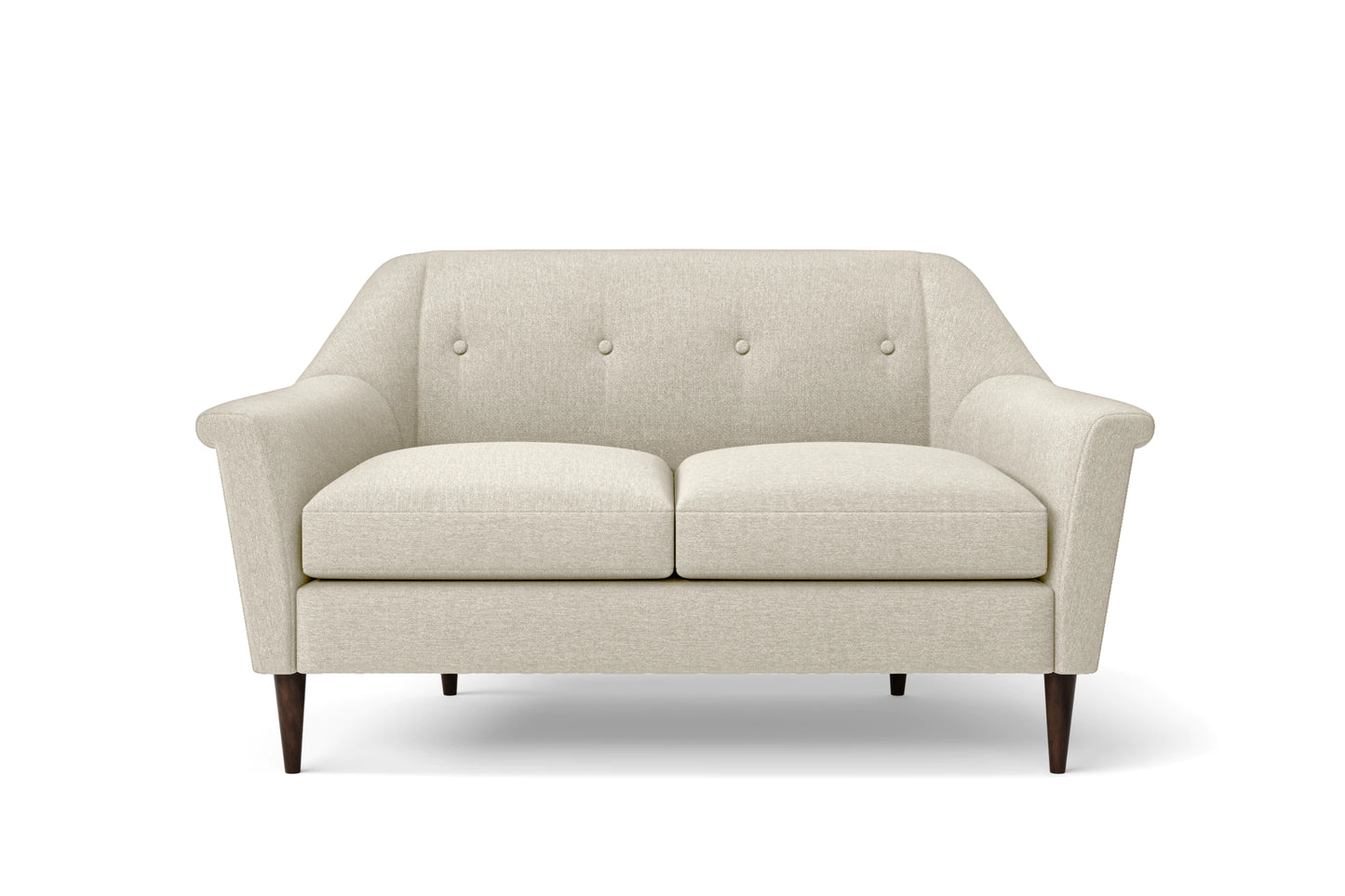 Giovanni 2 Seater Sofa Cream Linen Fabric