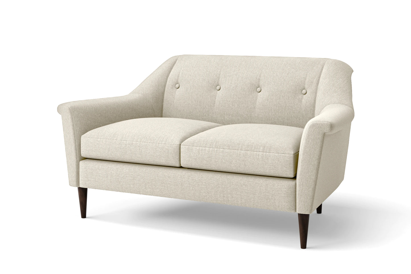 Giovanni 2 Seater Sofa Cream Linen Fabric