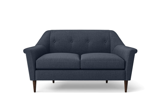 Giovanni 2 Seater Sofa Dark Blue Linen Fabric