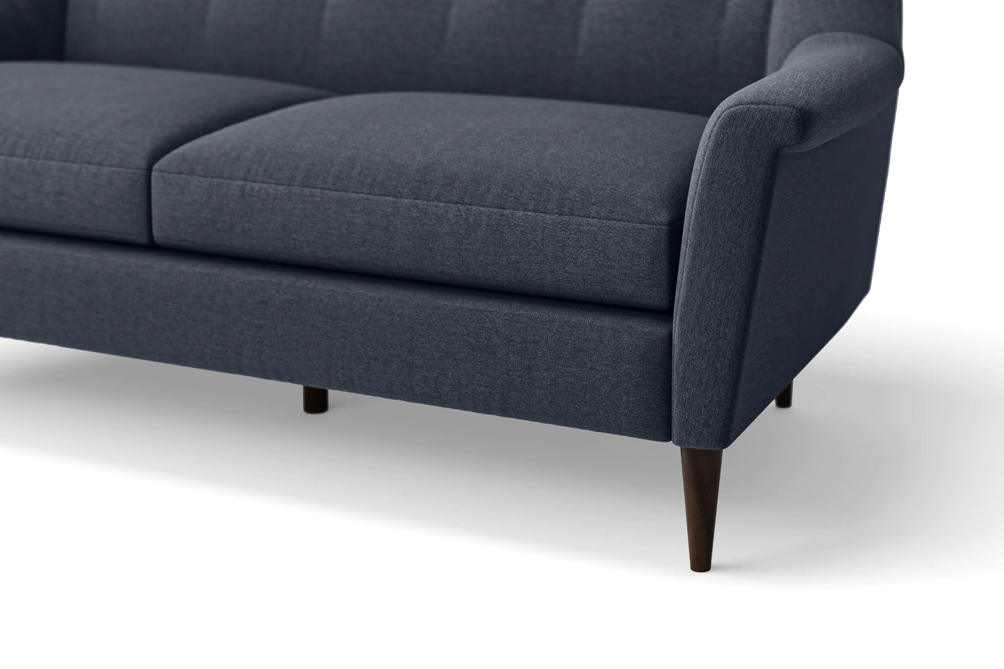 Giovanni 2 Seater Sofa Dark Blue Linen Fabric