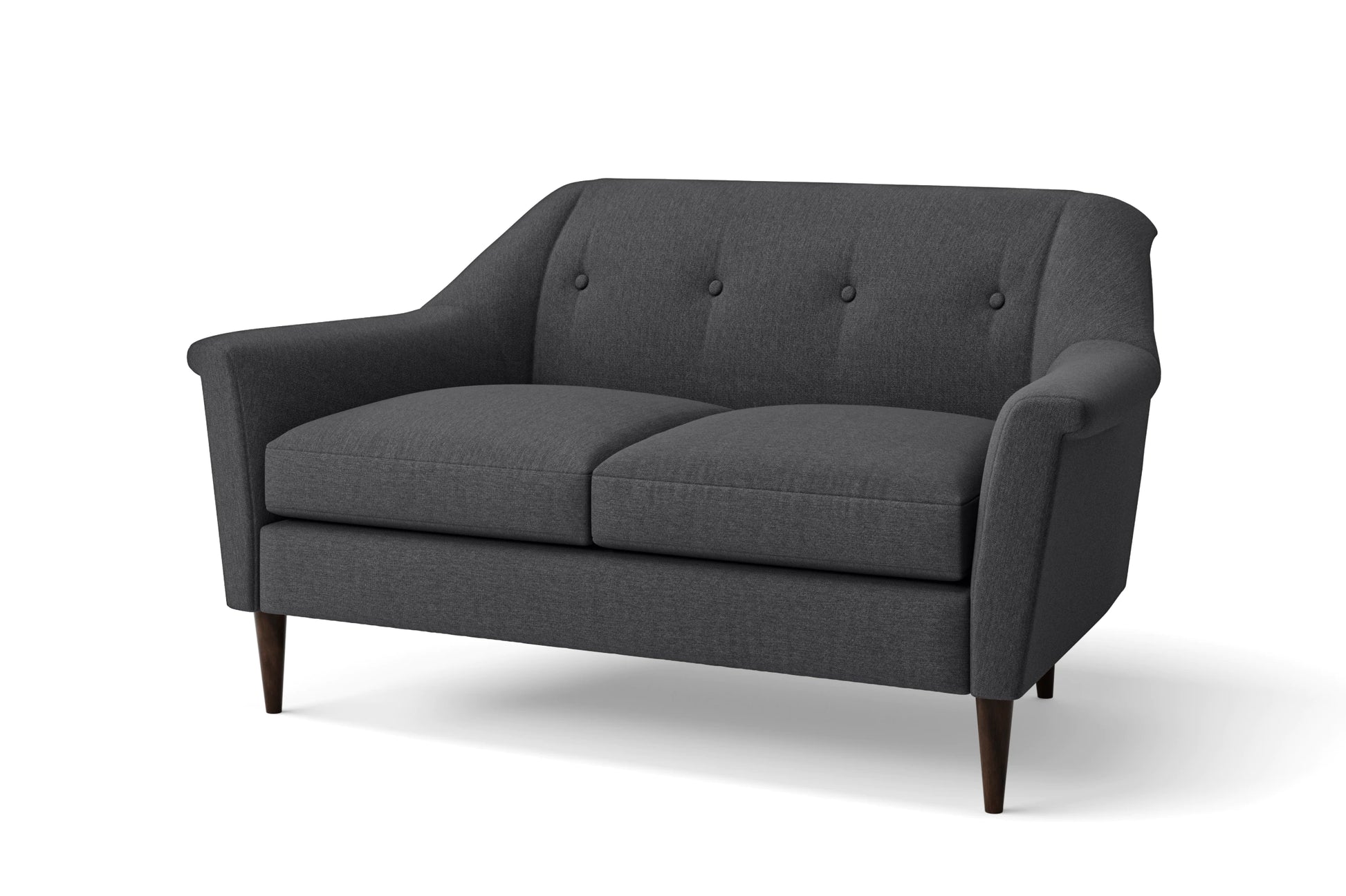 Giovanni 2 Seater Sofa Dark Grey Linen Fabric