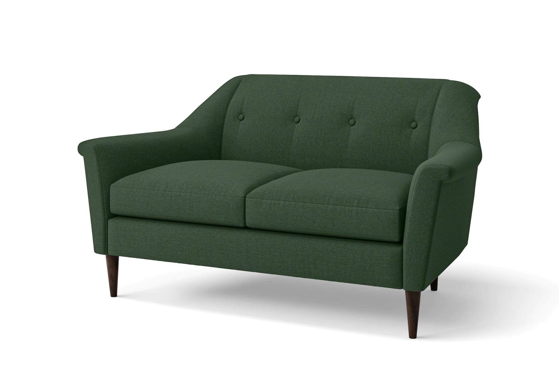 Giovanni 2 Seater Sofa Forest Green Linen Fabric