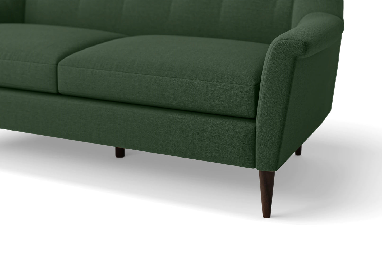 Giovanni 2 Seater Sofa Forest Green Linen Fabric