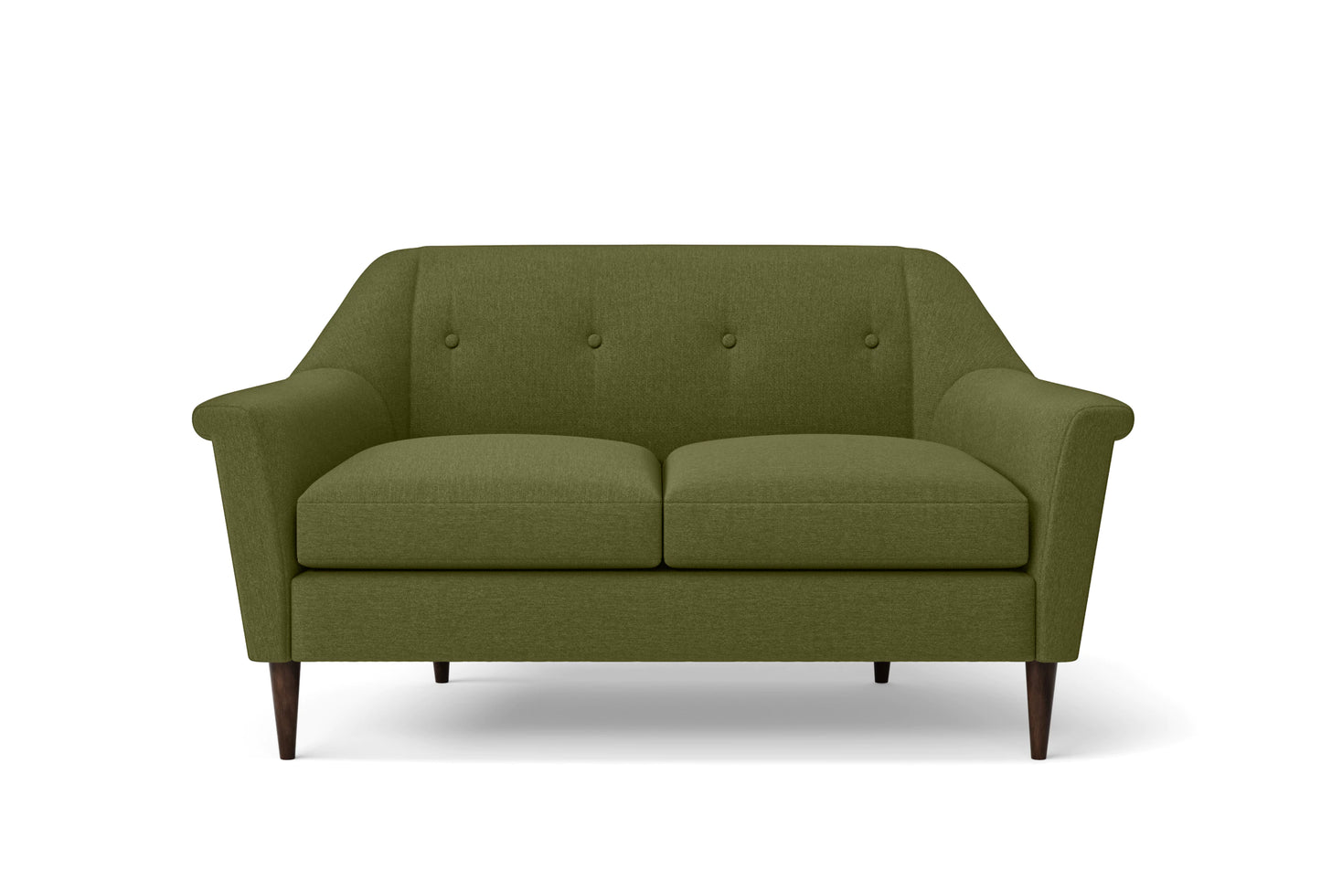 Giovanni 2 Seater Sofa Olive Linen Fabric