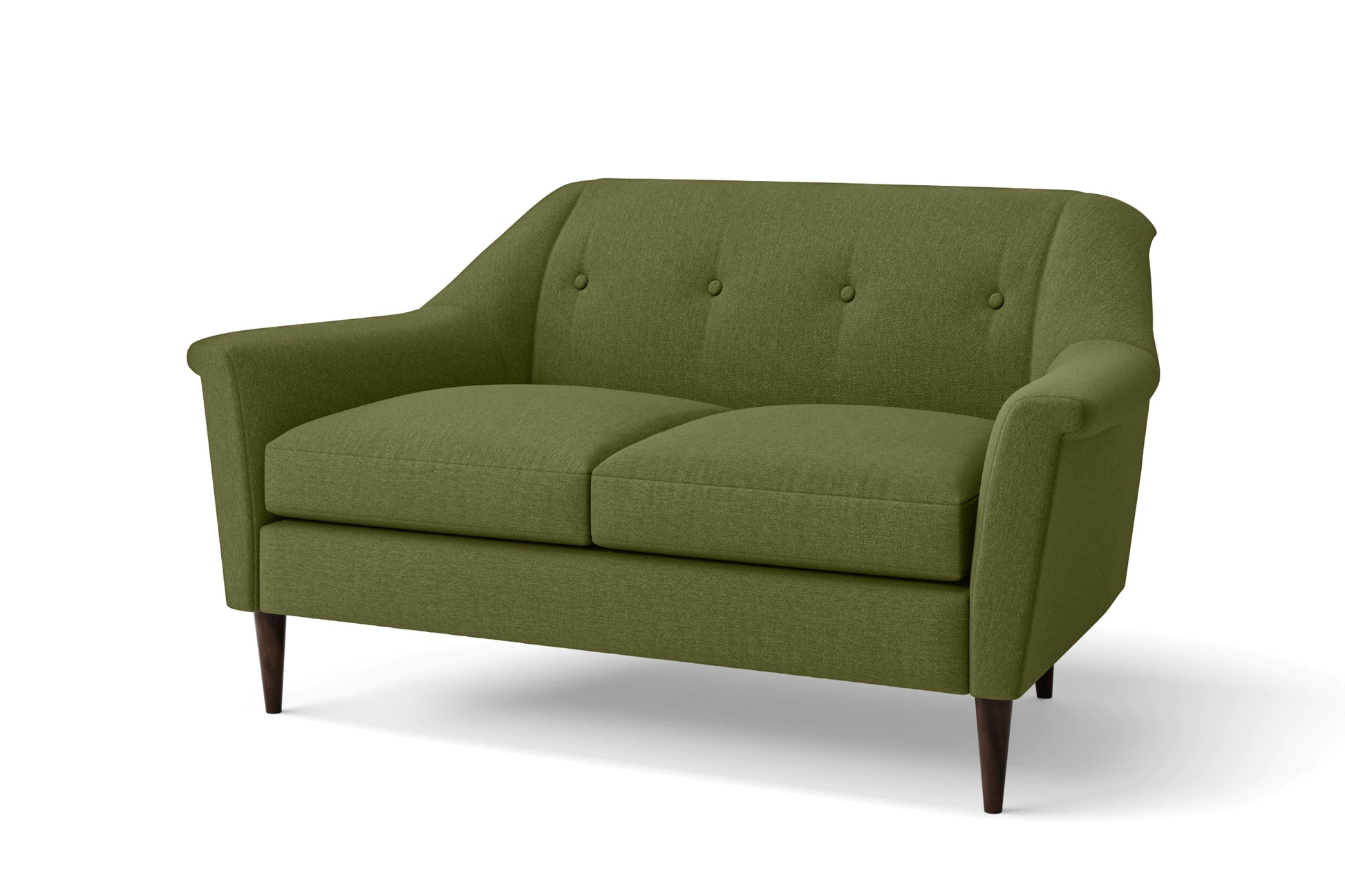 Giovanni 2 Seater Sofa Olive Linen Fabric