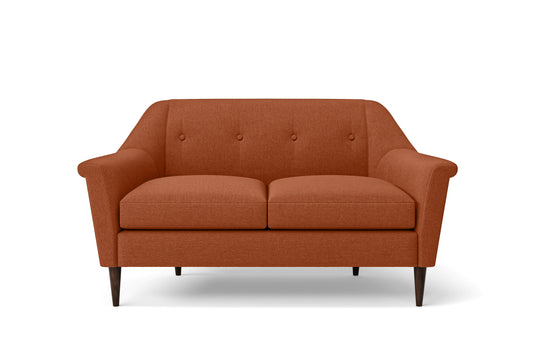 Giovanni 2 Seater Sofa Orange Linen Fabric