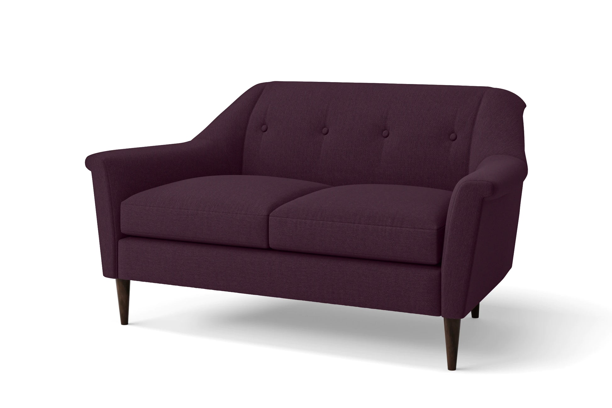 Giovanni 2 Seater Sofa Purple Linen Fabric